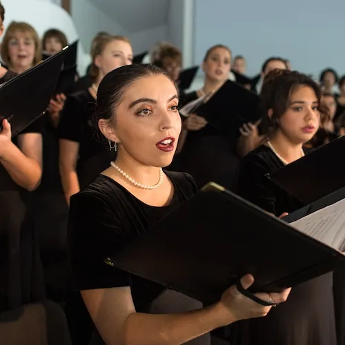 Image of vocalists performing