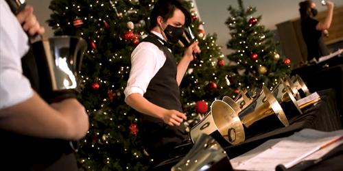 handbell performers at A Concordia Christmas